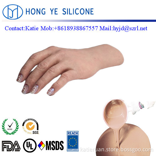 1: 1 FDA Grade Soft Skin Safe Silicone Rubber for artificial limbs